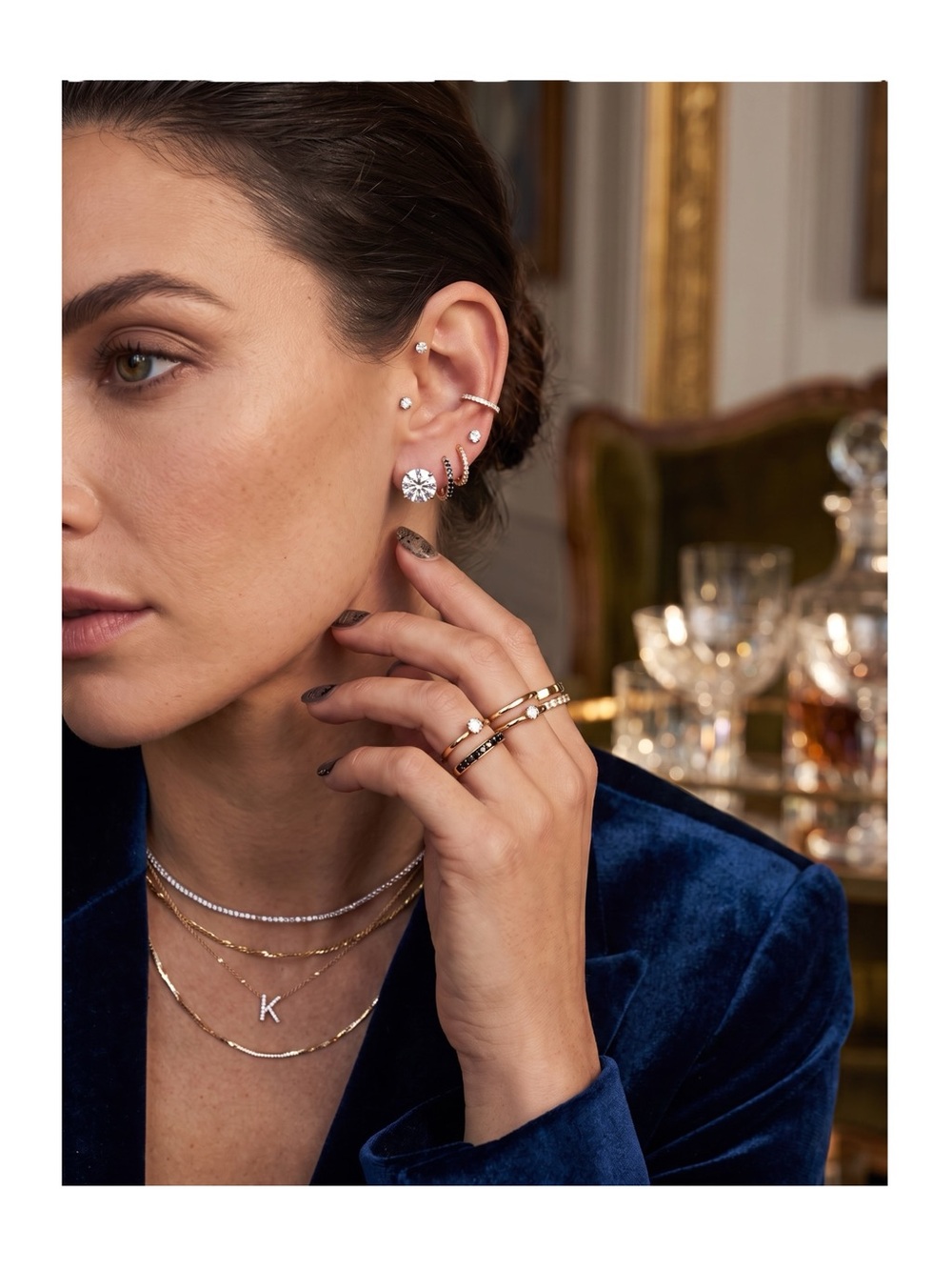 new Sparkly Round CZ Cubic Zirconia Studs ◎ Stud Earrings  ◎ Sterling Silver ◎